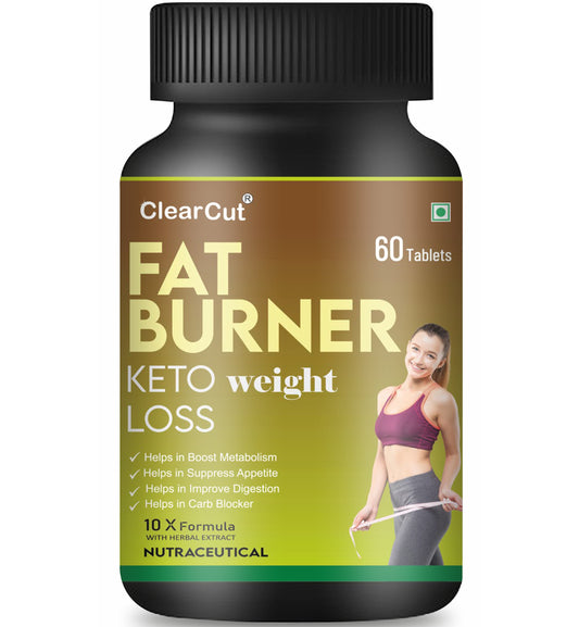 ClearCut Fat Burner Weight loss Tablet Belly slim Apple cider vinegar, Garcinia Cambogia, Gree tea and herbal extarcts