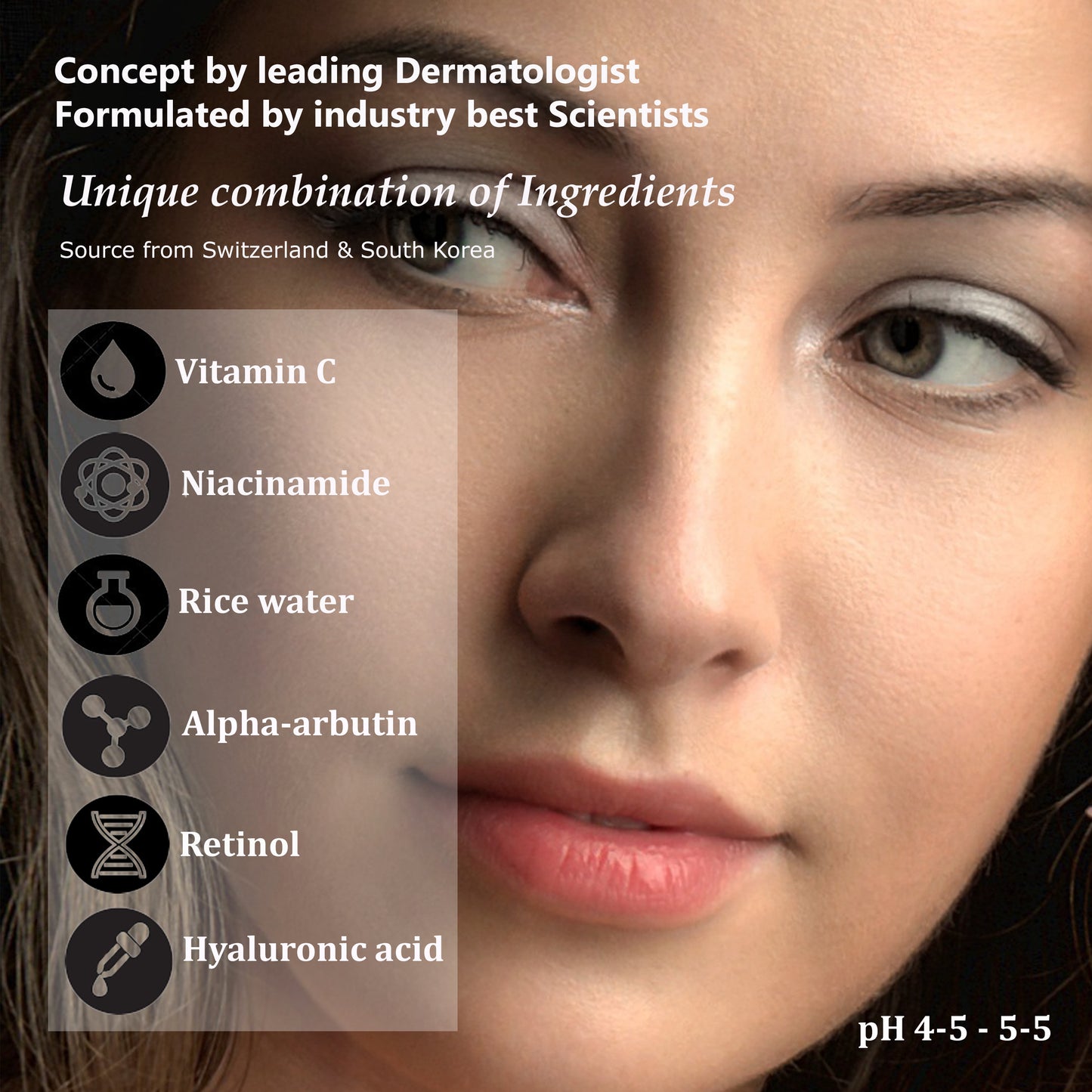 ClearCut Face serum Vitamin C Niacinamide Retinol Alpha Arbutin Skin brightening whitening