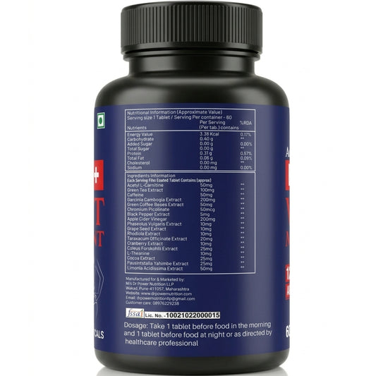Combo Pack Dr Power Nutrition Fat Burner Tablet + Omega 3 softgel Capsule