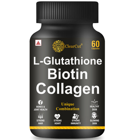 ClearCut L-Glutathione Biotin Collagen Capsule for skin brightening whitening Immunity